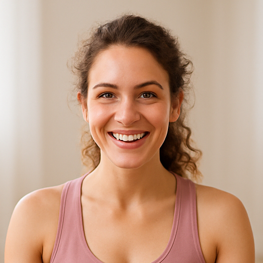 smiling looking at camera